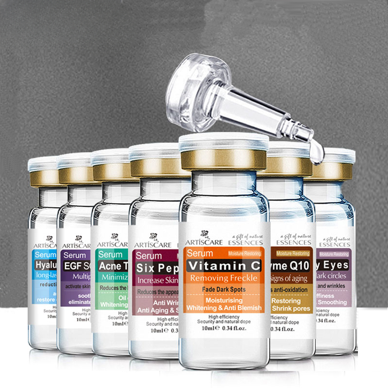 Luxury Skincare Acne - 7pcs เซรั่มสําหรับใบหน้าไวท์เทนนิ่งต่อต้านริ้วรอย Hyaluron Acid Anti Aging