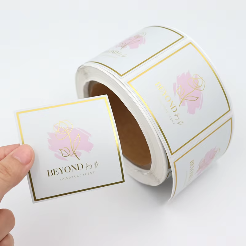 Luxury Skincare Labels - ฉลากเครื่องสำอางหรูหราแบบกำหนดเอง｜สติกเกอร์ BOPP ปั๊มฟอยล์ทอง｜ฉลากบรรจุภัณฑ์ผลิตภัณฑ์บำรุงผิวสำหรับกระปุกบัตเตอร์ทาตัวและครีมบำรุงผิวหน้า