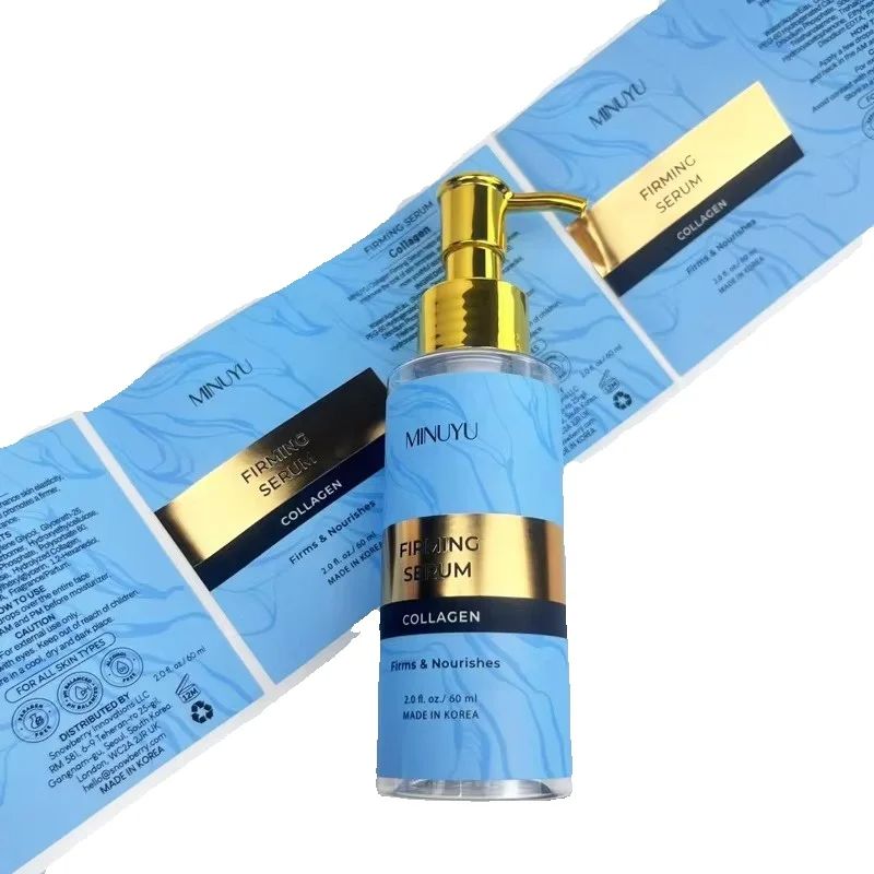 Luxury Skincare Labels - สติกเกอร์พิมพ์ลายตามสั่ง｜สติกเกอร์กันน้ำเคลือบฟอยล์ทอง｜สติกเกอร์สำหรับบรรจุภัณฑ์ผลิตภัณฑ์ดูแลผิวและอาหารระดับพรีเมียม
