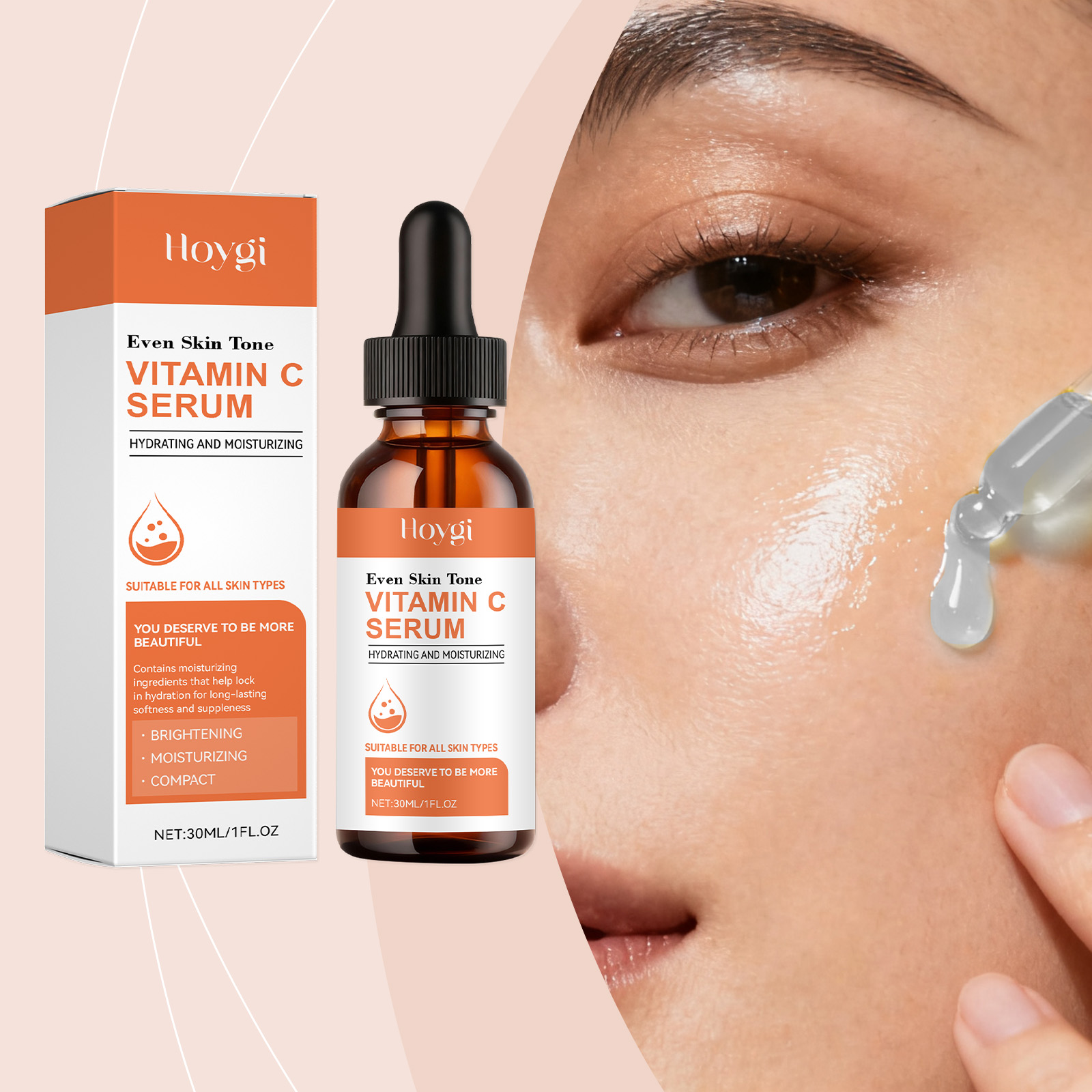 Exosome Serum Ampoule - เซรั่มวิตามินซีสำหรับผิวหน้า ไฮยาลูรอนิค แอซิด ช่วยปรับสีผิวให้กระจ่างใส ลดเลือนจุดด่างดำ ต่อต้านริ้วรอย