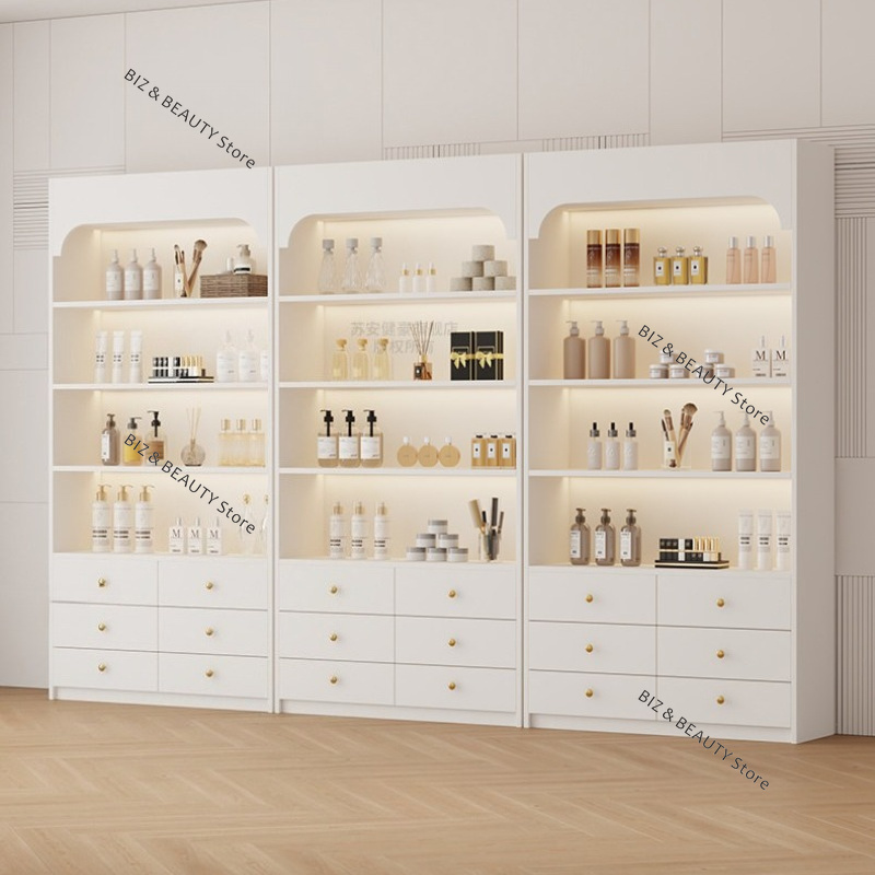 ตู้โชว์ร้านเสริมสวยสไตล์ครีม ต - Luxury Skincare Shop บทวิจารณ์และราคา