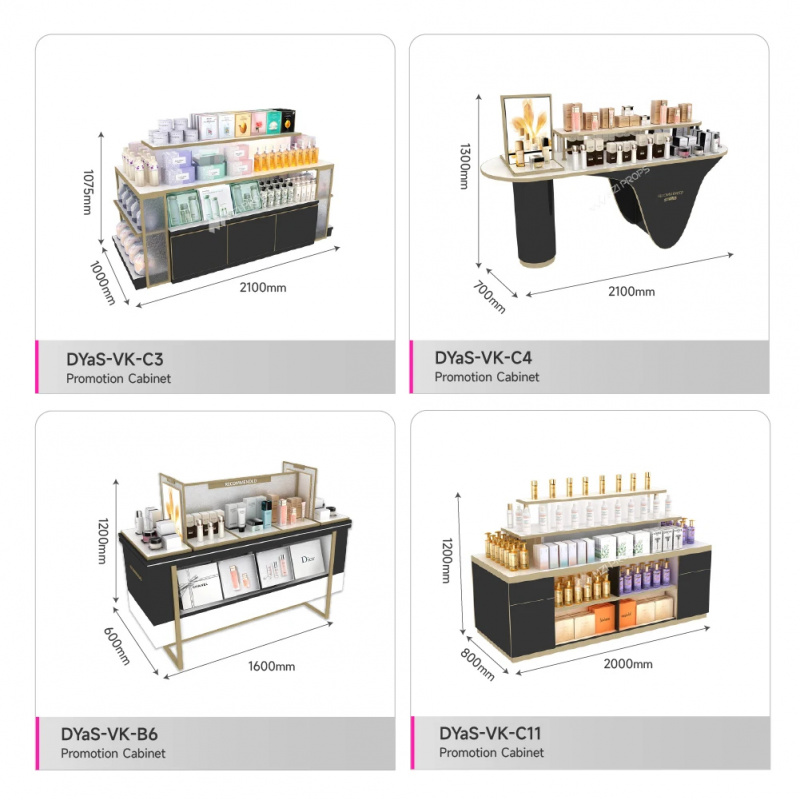 ชั้นวางเครื่องสำอางแบบกำหนดเอง - Luxury Skincare Shop บทวิจารณ์และราคา