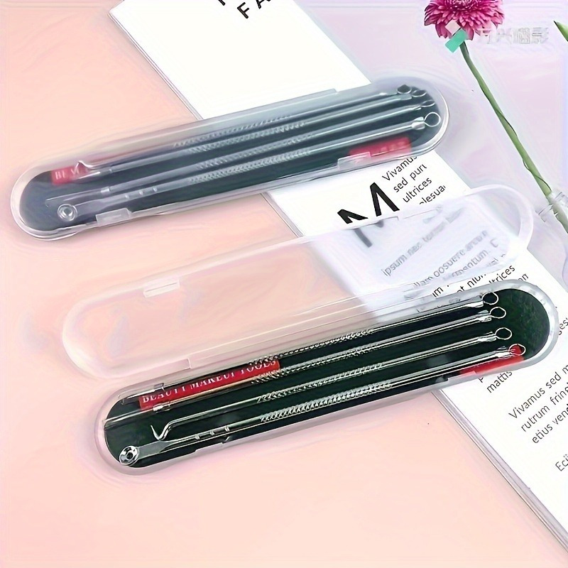 ชุดเข็มกดสิวหัวดำ 4 ชิ้น ชุดเค - Luxury Skincare Acne บทวิจารณ์และราคา
