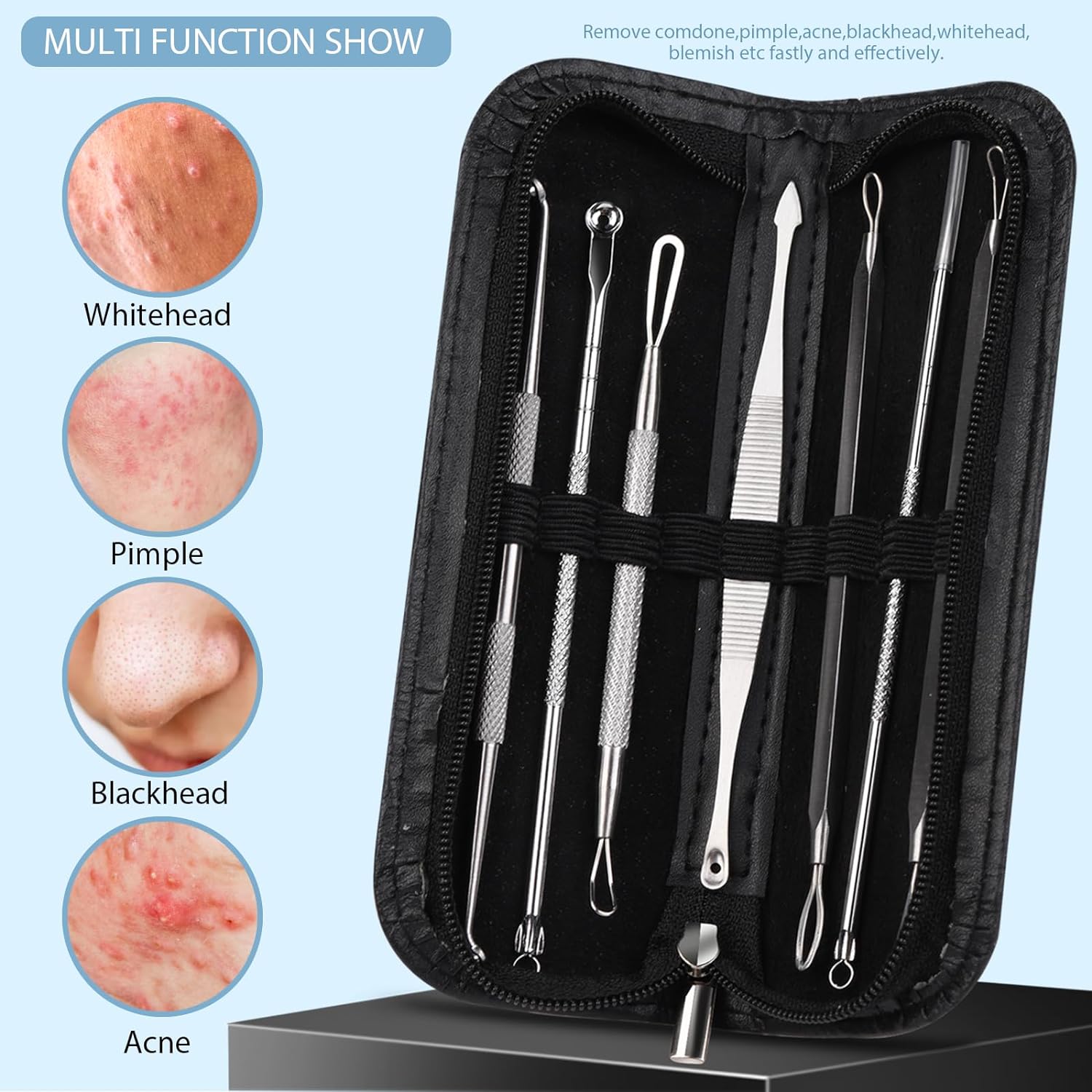 7 ชิ้น Blackhead Remover ชุดเข - Luxury Skincare Acne บทวิจารณ์และราคา