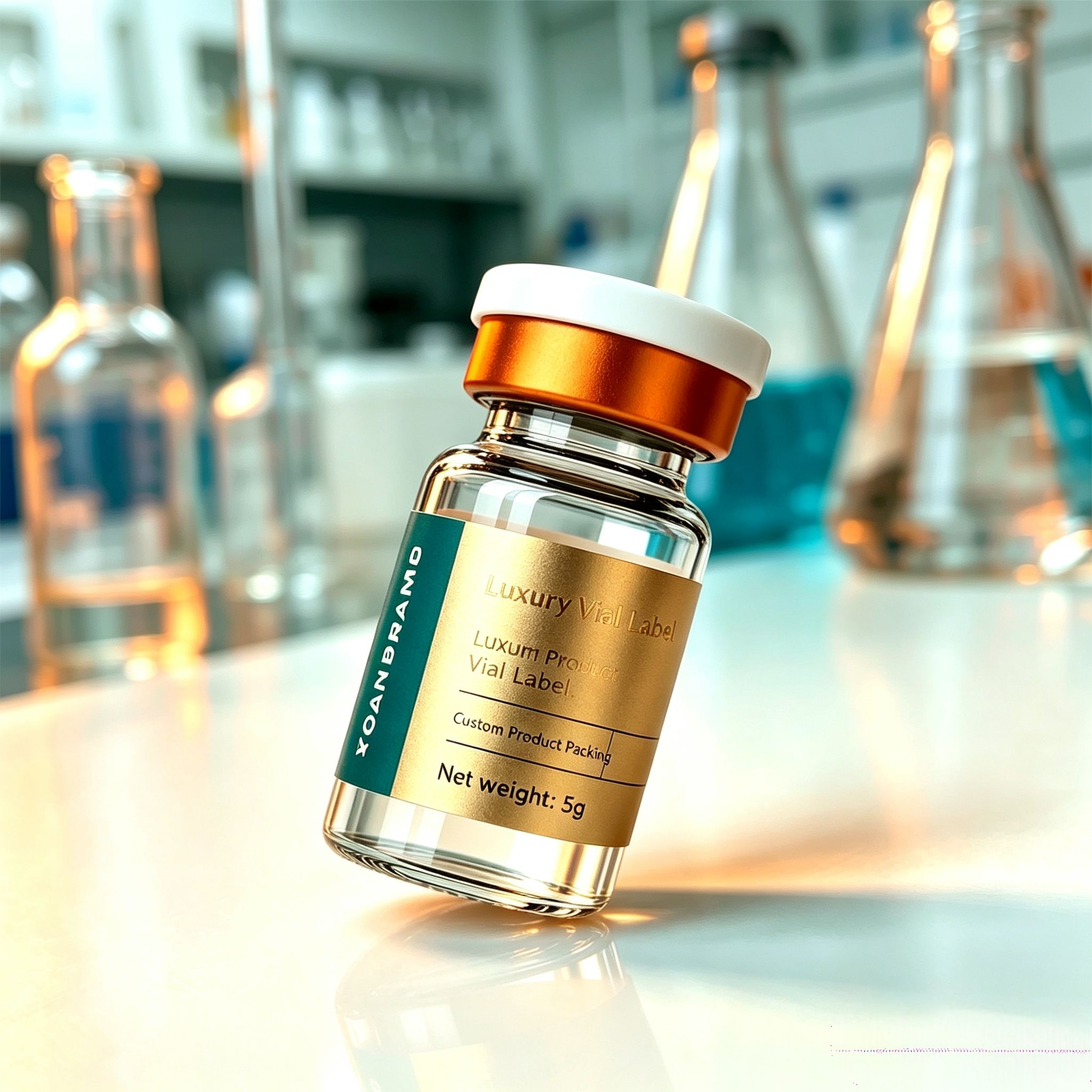 สติกเกอร์ไวนิลกันน้ำ HD แบบติด - Luxury Skincare Labels บทวิจารณ์และราคา