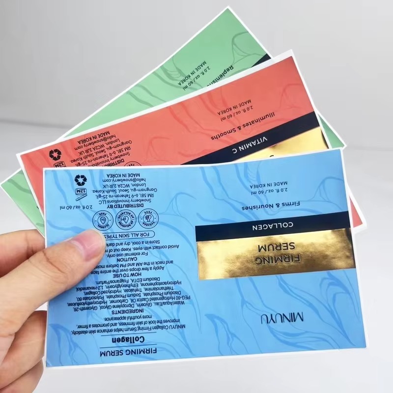 สติกเกอร์พิมพ์ลายตามสั่ง｜สติกเ - Luxury Skincare Labels บทวิจารณ์และราคา